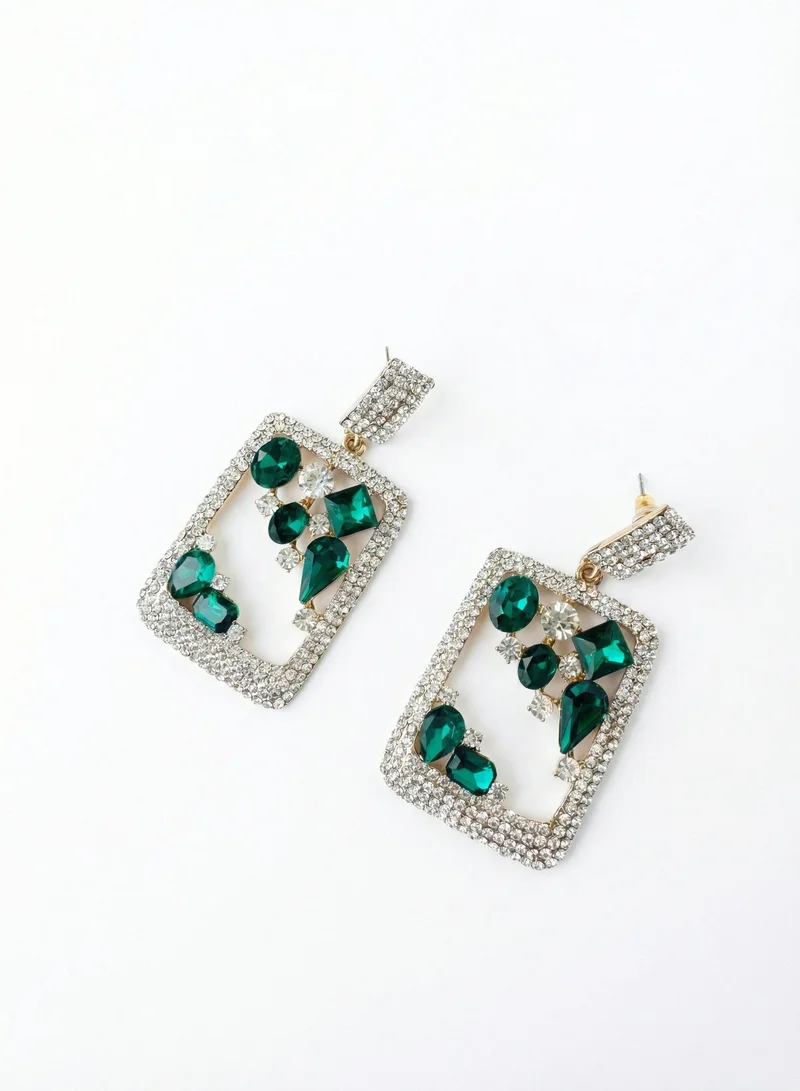 Anita's  Green Crystal Earring for Women | Best Price UAE
